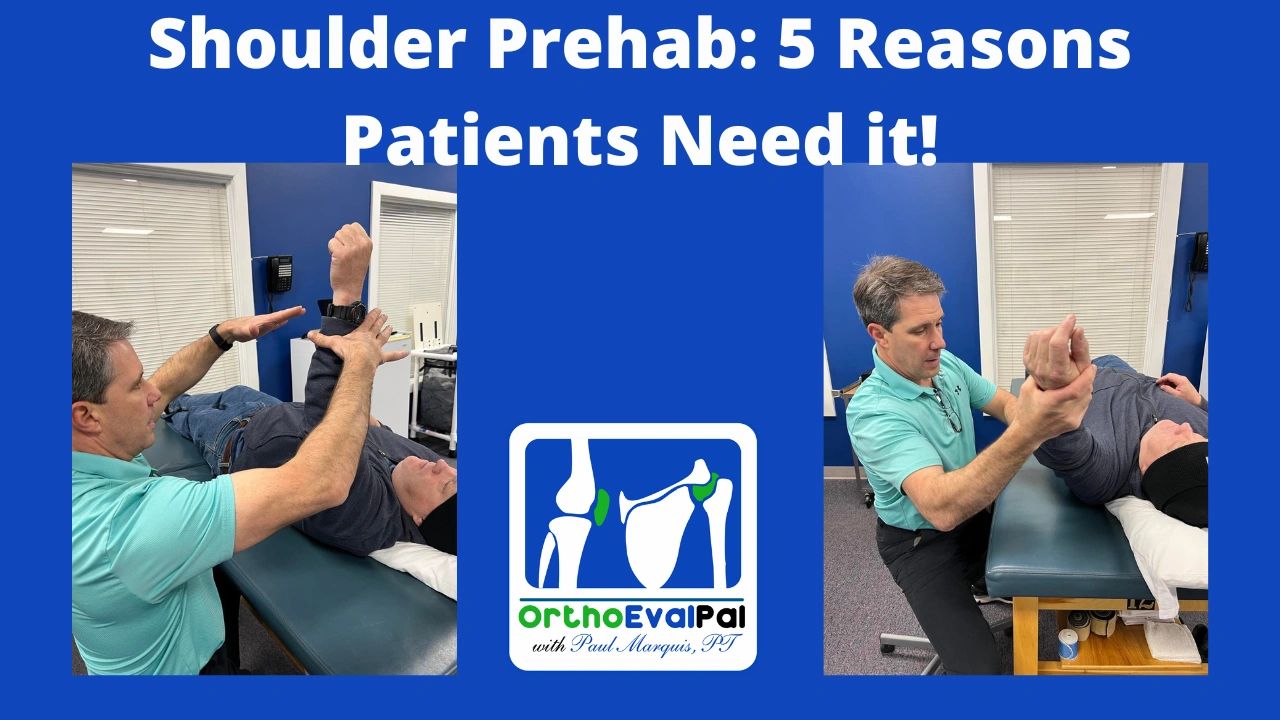 Shoulder Prehab 5 Reasons Patients Need it!